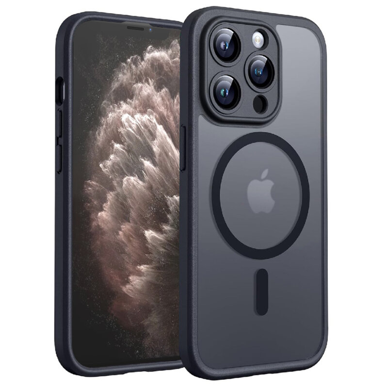 Husa iPhone 11 Pro Techsuit PureFrost MagSafe, negru frost