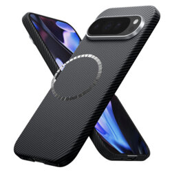 Husa Google Pixel 9 Pro XL Techsuit Aramid Fiber MagSafe, negru