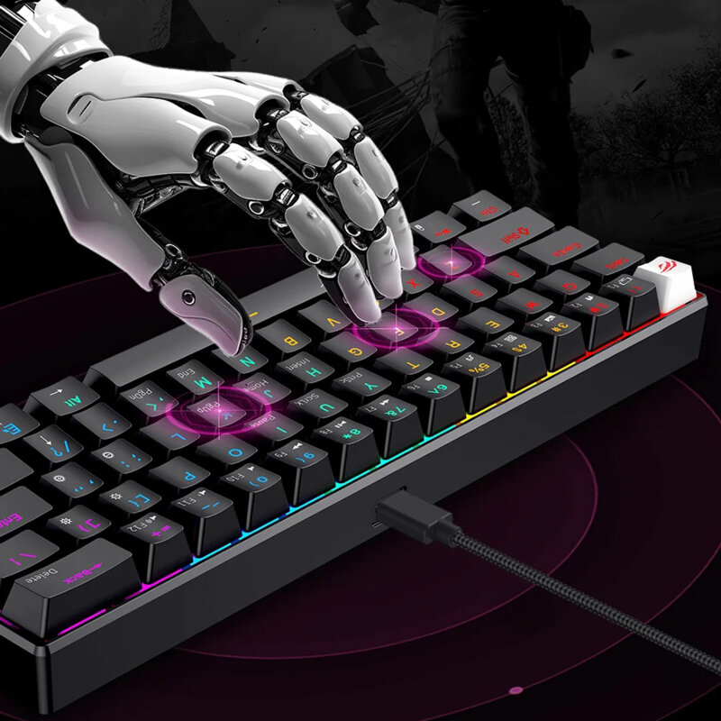 Tastatura gaming iluminata cu fir Havit KB903L, negru