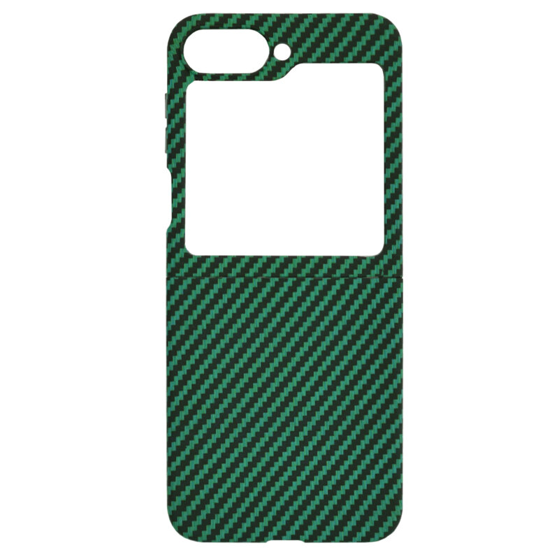 Husa Samsung Galaxy Z Flip7 FE Techsuit Carbonite FiberShell, verde