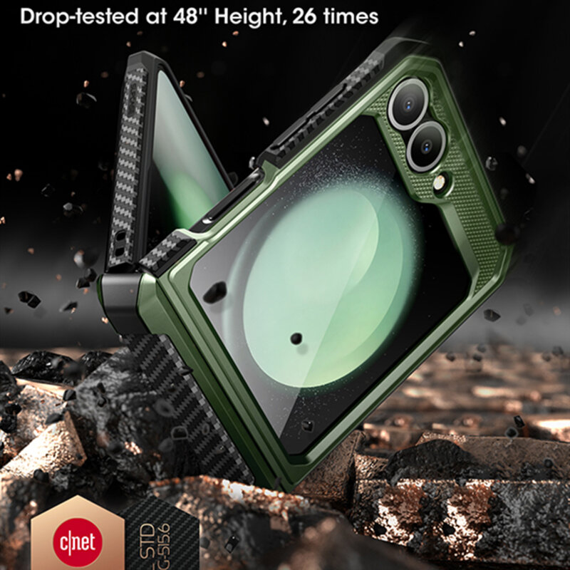 Husa Samsung Galaxy Z Flip7 FE Supcase Unicorn Beetle Pro, verde