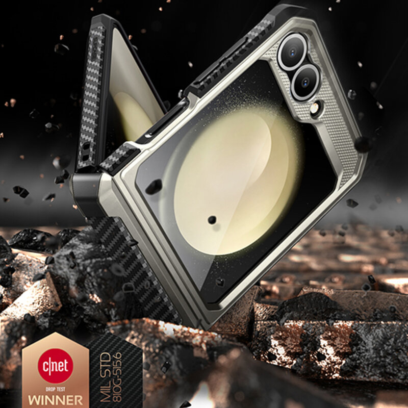 Husa Samsung Galaxy Z Flip7 FE Supcase Unicorn Beetle Pro, gri