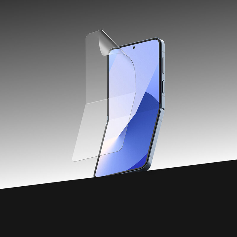 [Pachet 2x] Folie Samsung Galaxy Z Flip7 FE Ringke Dual Easy Film Full Coverage, transparenta