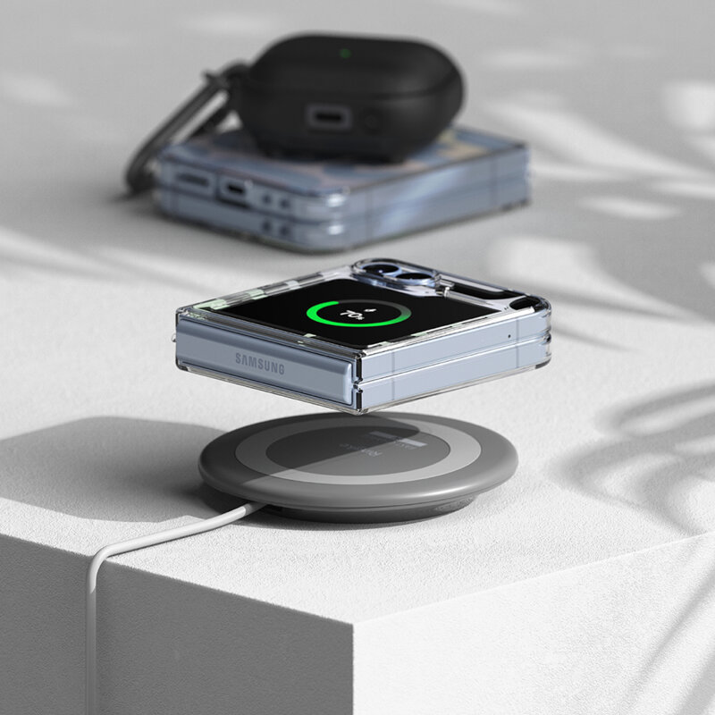 Husa Samsung Galaxy Z Flip7 FE Ringke Fusion, transparenta