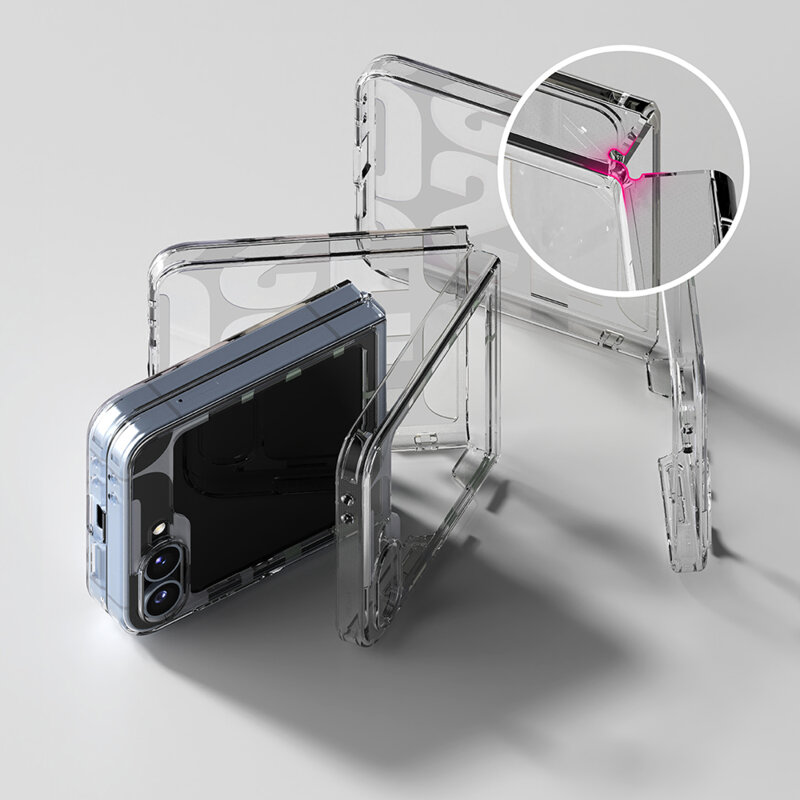 Husa Samsung Galaxy Z Flip7 FE Ringke Fusion, transparenta