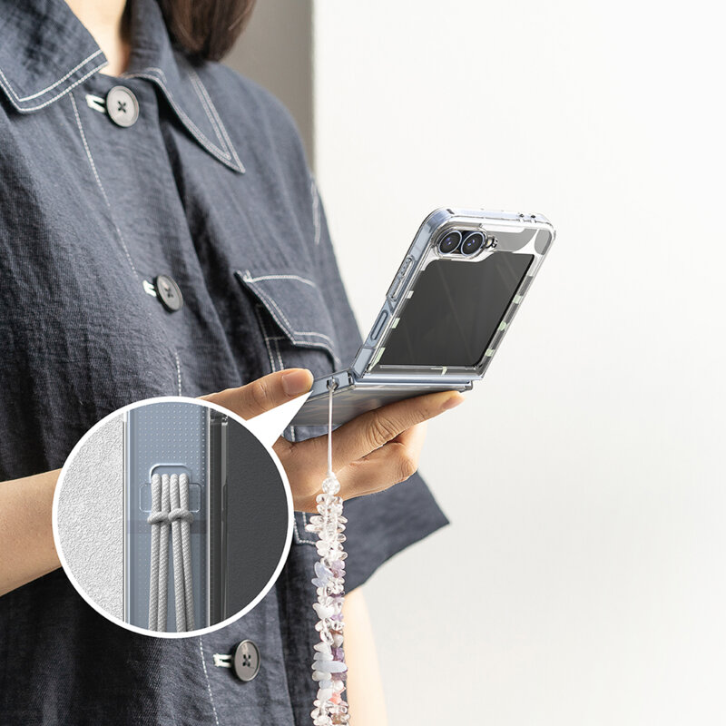 Husa Samsung Galaxy Z Flip7 FE Ringke Fusion, transparenta