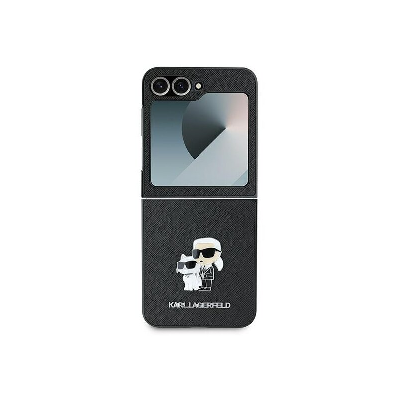 Husa originala Samsung Galaxy Z Flip7 FE Karl Lagerfeld Saffiano, #culoareCustom#