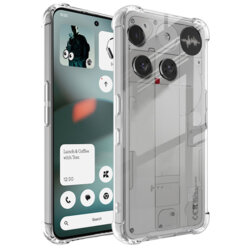 Husa Nothing Phone (3) Techsuit Shockproof Clear Silicone, transparenta