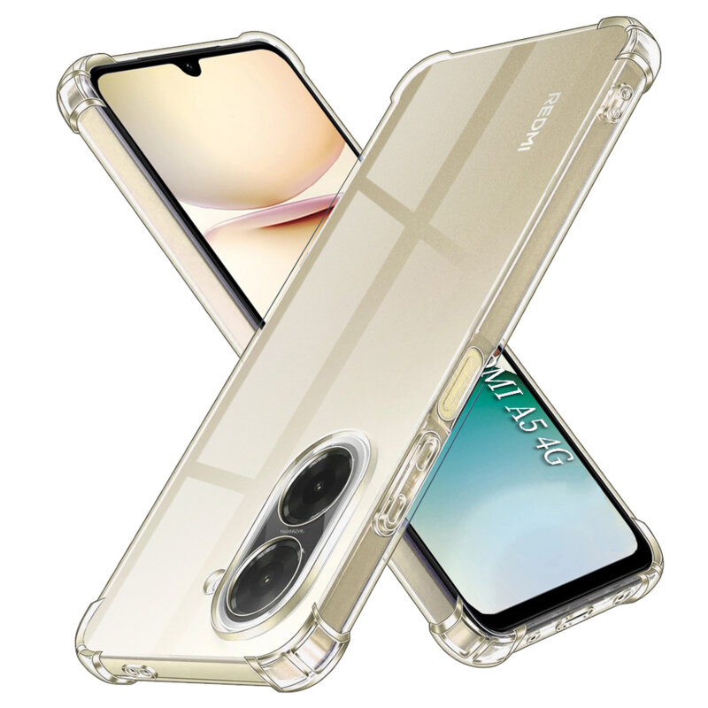 Husa Xiaomi Redmi A5 4G (Standard) Techsuit Shockproof Clear Silicone, transparenta