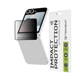 Folie sticla Samsung Galaxy Z Flip7 FE Techsuit 111D Privacy Full Glue, negru
