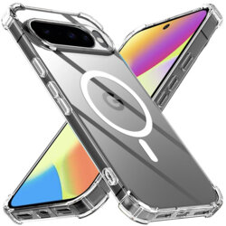 Husa Google Pixel 10 Techsuit Shockproof Clear Silicone MagSafe, transparenta