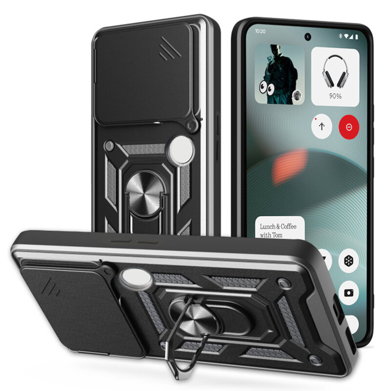 Husa Nothing Phone (3) protectie camera Techsuit CamShield Series, negru
