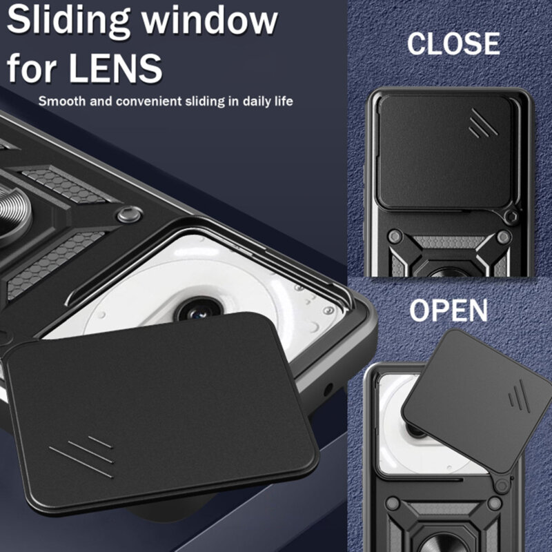 Husa Nothing Phone (3) protectie camera Techsuit CamShield Series, negru