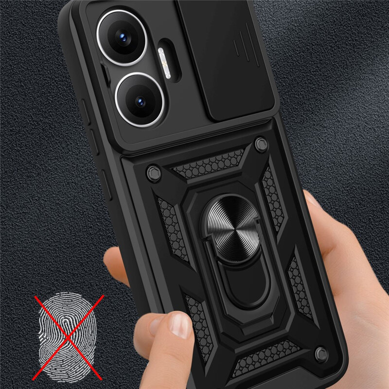 Husa Xiaomi Poco F7 protectie camera Techsuit CamShield Series, negru