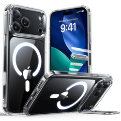 Husa iPhone 17 Pro ESR Classic Hybrid HaloLock Kickstand, transparenta