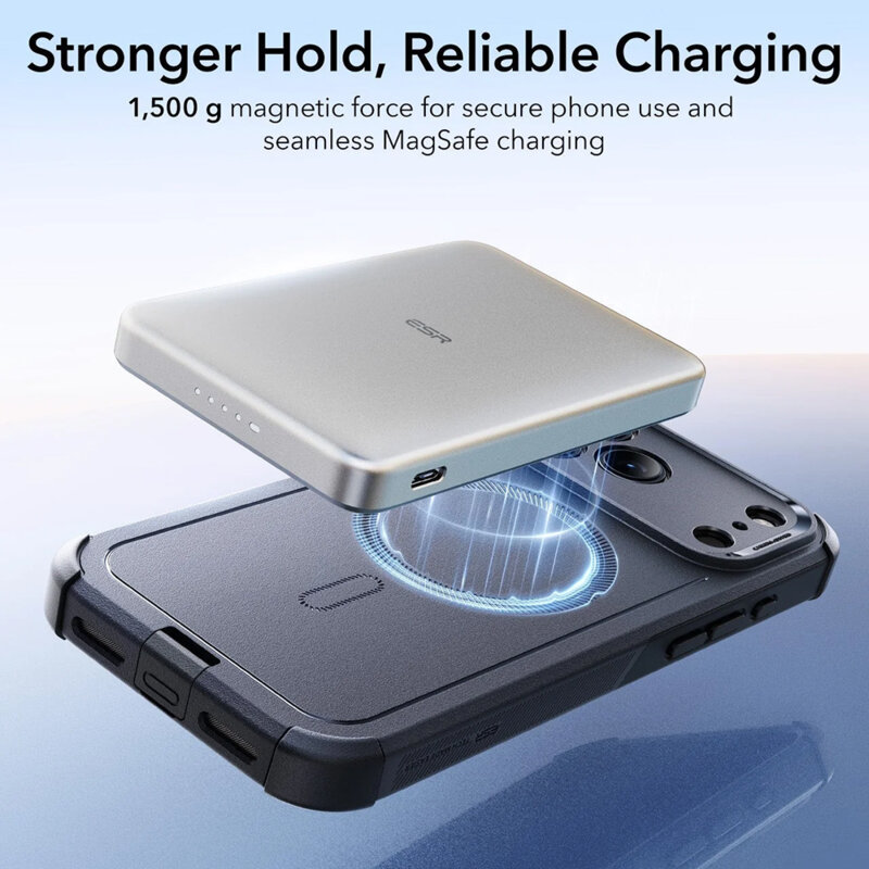 Husa iPhone 17 Pro ESR Cyber Halolock, negru