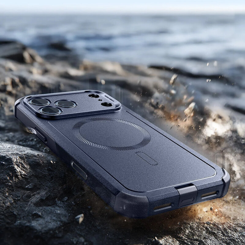 Husa iPhone 17 Pro ESR Cyber Halolock, albastru