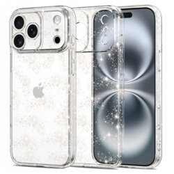 Husa sclipici iPhone 17 Pro Techsuit SparkleSkin, transparenta