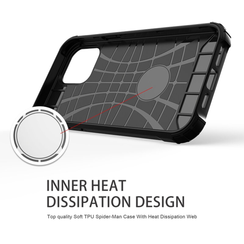 Husa iPhone 17 Pro Techsuit Hybrid Armor, negru