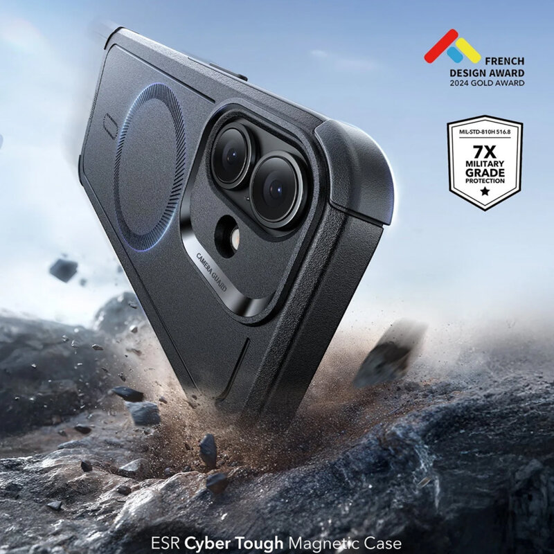 Husa iPhone 17 ESR Cyber Halolock, negru