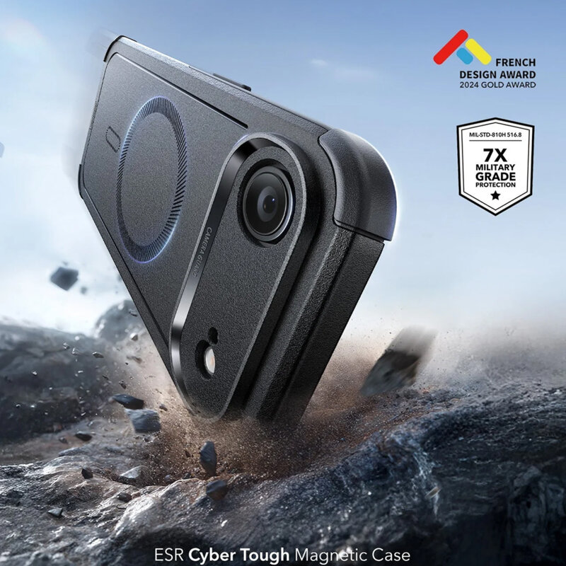 Husa iPhone 17 Air ESR Cyber Halolock, negru