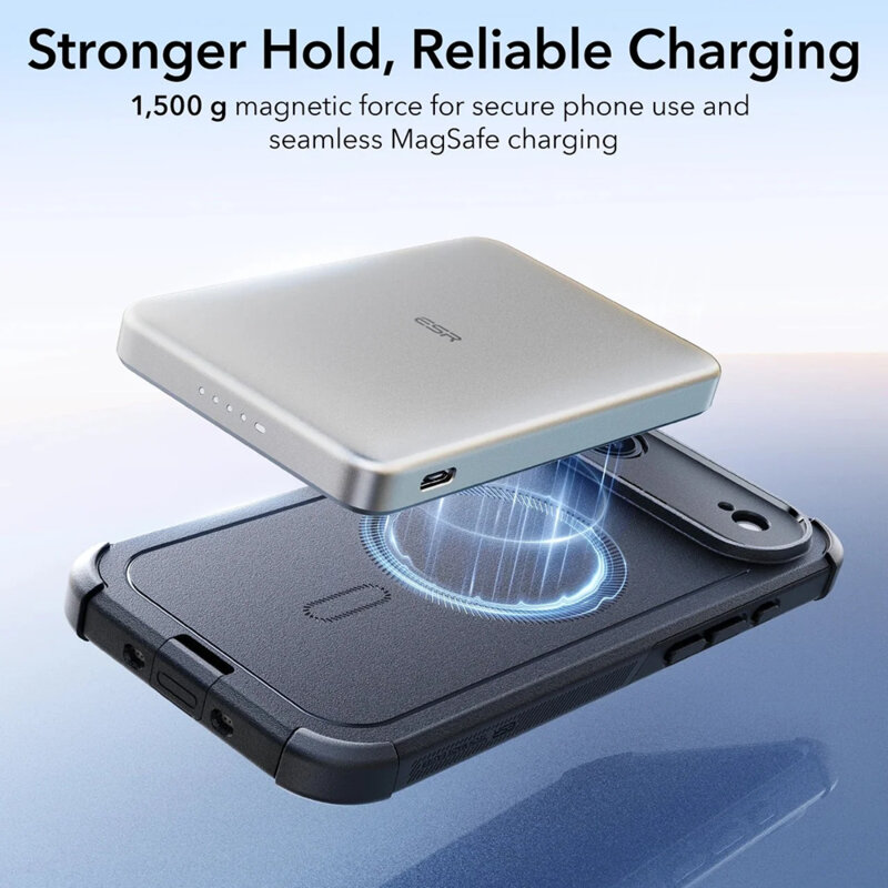 Husa iPhone 17 Air ESR Cyber Halolock, negru