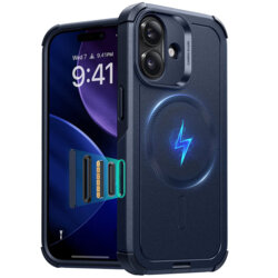 Husa iPhone 17 ESR Cyber Halolock, albastru