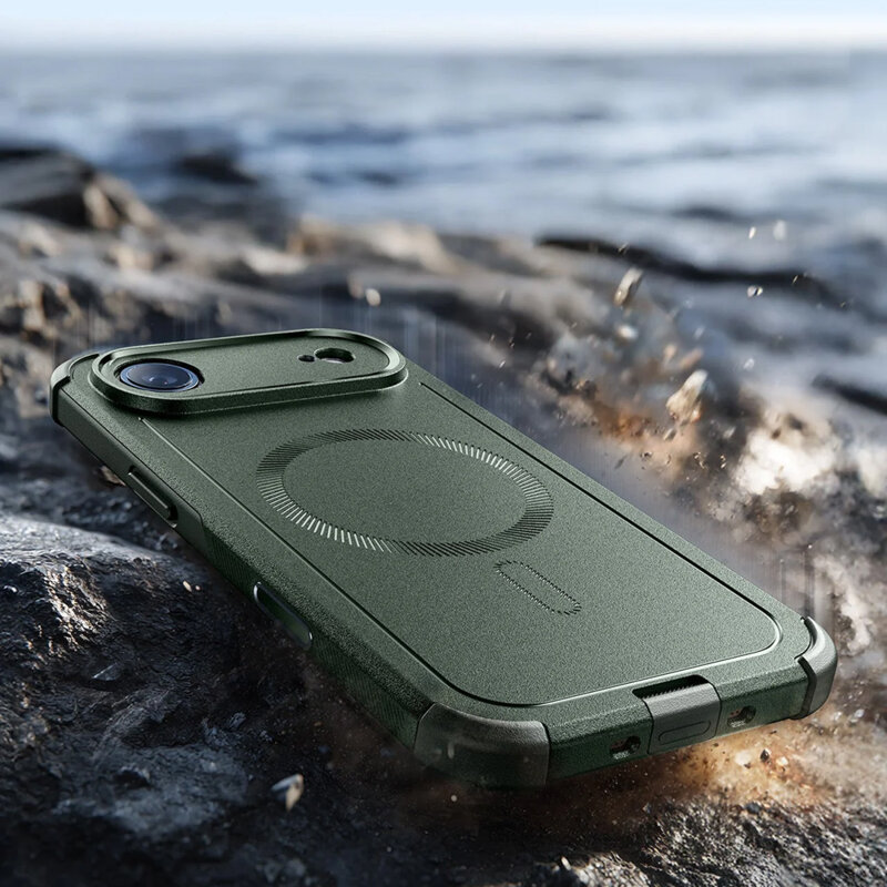 Husa iPhone 17 Air ESR Cyber Halolock, verde