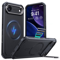 Husa iPhone 17 Air ESR Cyber Armor Kickstand, negru