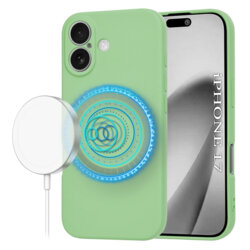 Husa silicon iPhone 17 Techsuit SoftFlex MagSafe, verde deschis