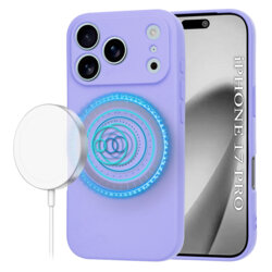 Husa silicon iPhone 17 Pro Techsuit SoftFlex MagSafe, violet