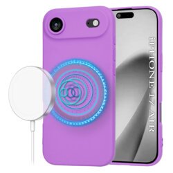 Husa silicon iPhone 17 Air Techsuit SoftFlex MagSafe, mov