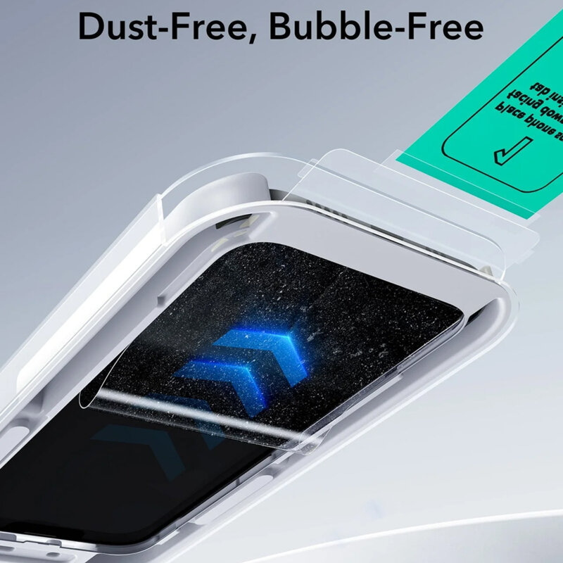 [Pachet 3x] Folie sticla iPhone 17 Pro Max ESR Tempered Glass UltraFit, negru