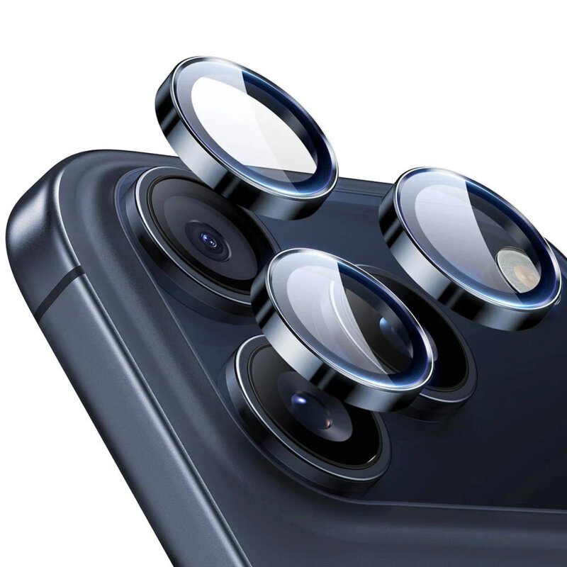Folie sticla camera iPhone 17 Pro ESR Armorite Camera Lens Protectors, bleu