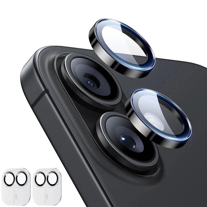 Folie sticla camera iPhone 17 ESR Armorite Camera Lens Protectors, negru