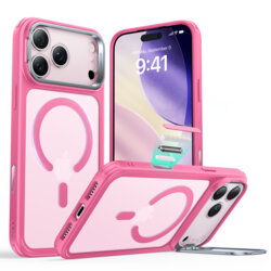 Husa iPhone 17 Pro ESR Classic Hybrid HaloLock Kickstand, roz