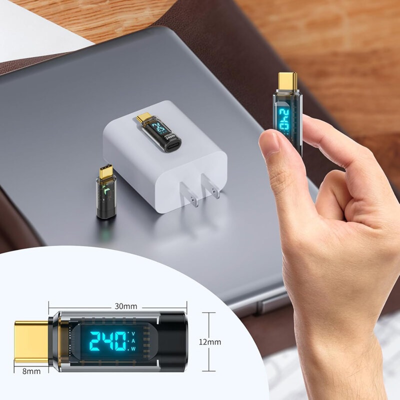 Adaptor USB-C, display LED 8K 240W 40Gbps, Techsuit DataBoost A23