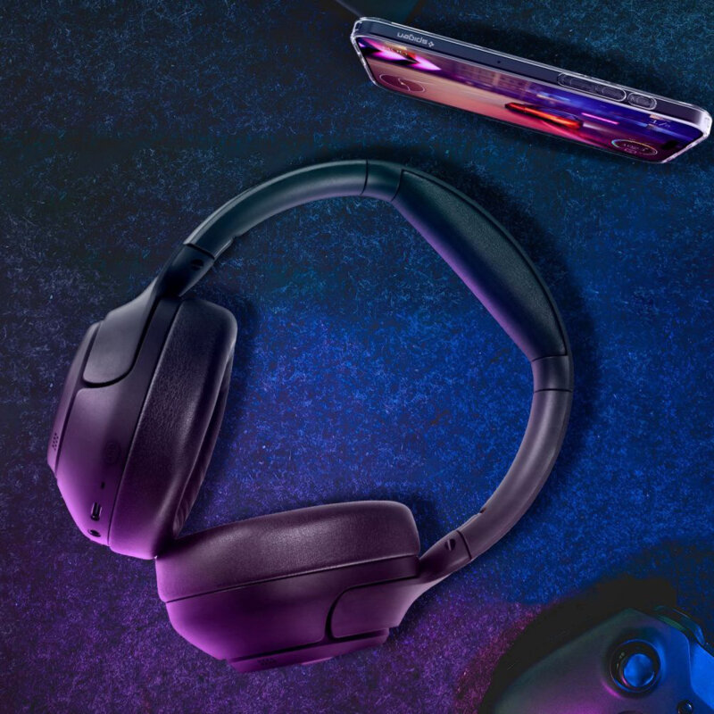 Casti Bluetooth cu microfon, ANC Spigen, negru, SA2403