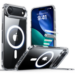 Husa iPhone 17 Air ESR Classic Hybrid HaloLock Kickstand, transparenta