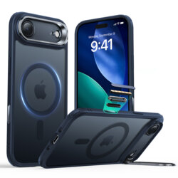 Husa iPhone 17 Air ESR Classic Hybrid HaloLock Kickstand, bleu