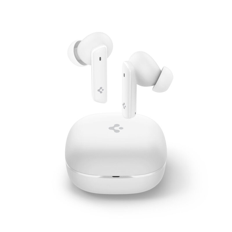 Casti wireless Bluetooth, ANC Spigen, alb, SA2402
