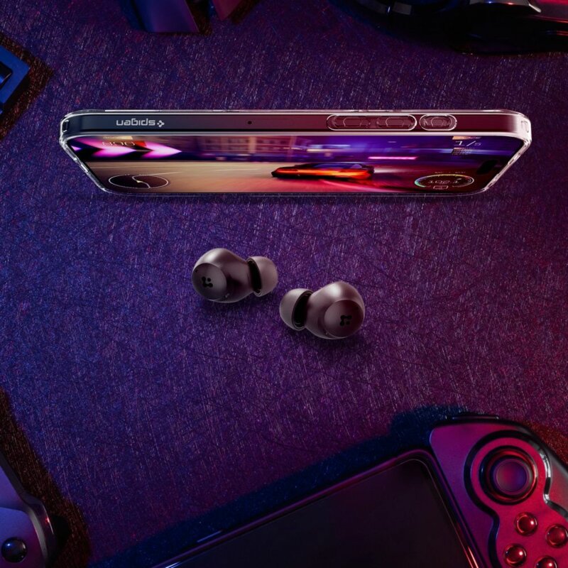 Casti wireless Bluetooth, ANC Spigen, negru, SA2401