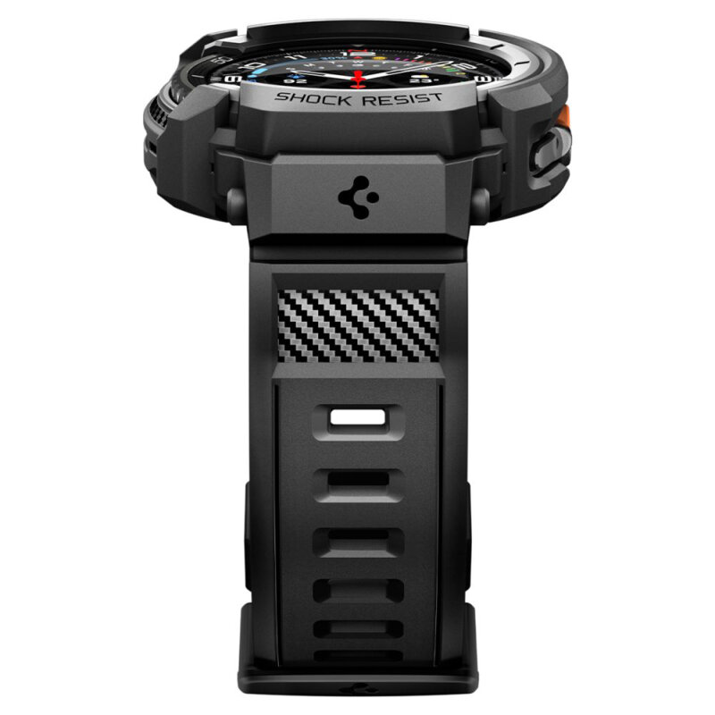 [Pachet husa + curea] Samsung Galaxy Watch8 Classic Spigen Rugged Armor Pro, negru