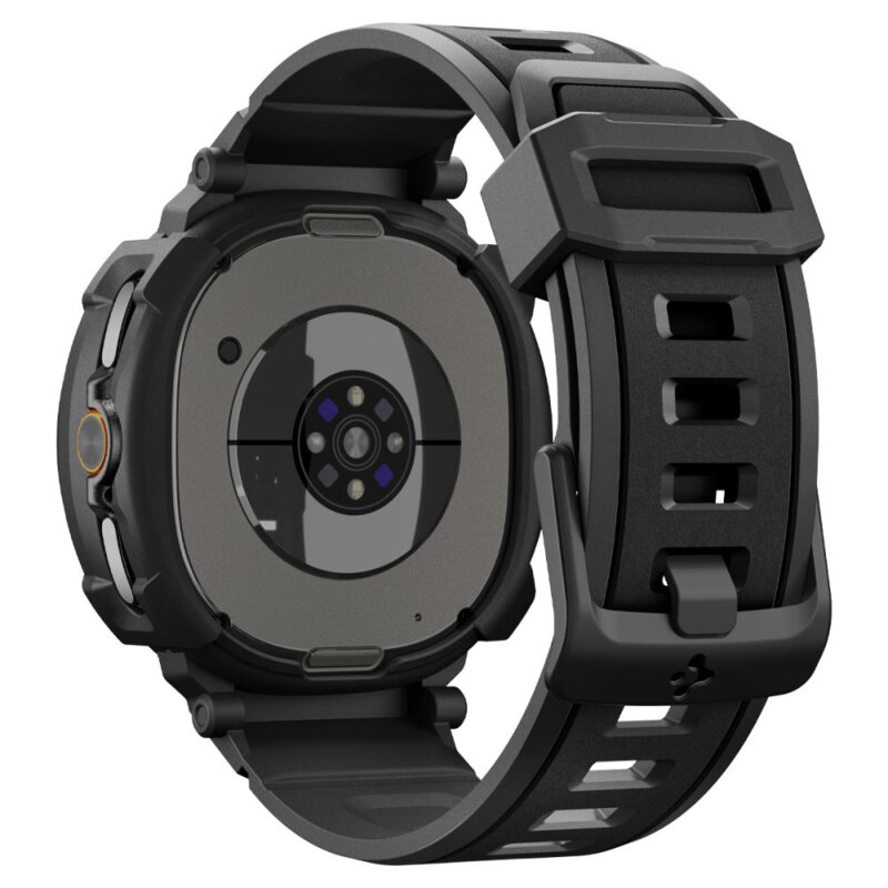 [Pachet husa + curea] Samsung Galaxy Watch8 Classic Spigen Rugged Armor Pro, negru
