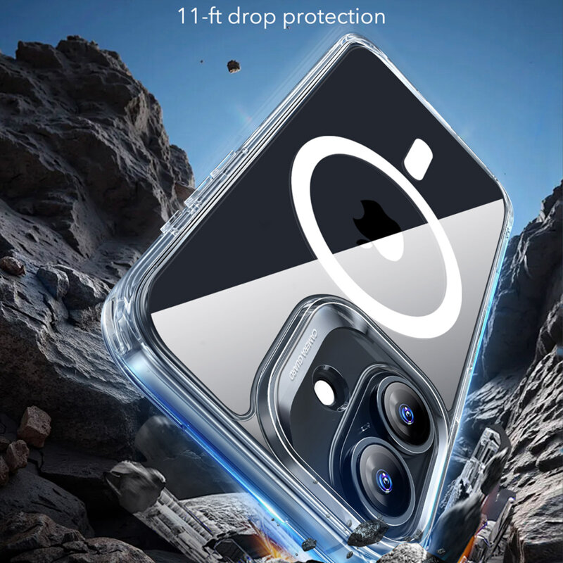 Husa iPhone 17 ESR Classic Hybrid HaloLock, transparenta