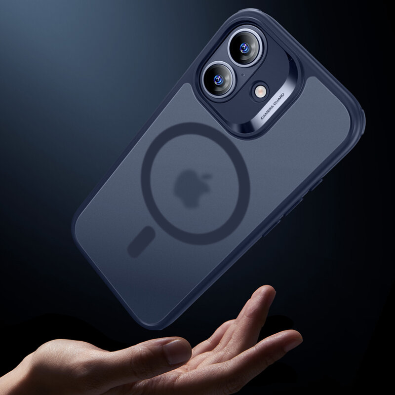 Husa iPhone 17 ESR Classic Hybrid HaloLock, bleumarin