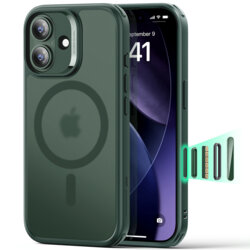 Husa iPhone 17 ESR Classic Hybrid HaloLock, verde