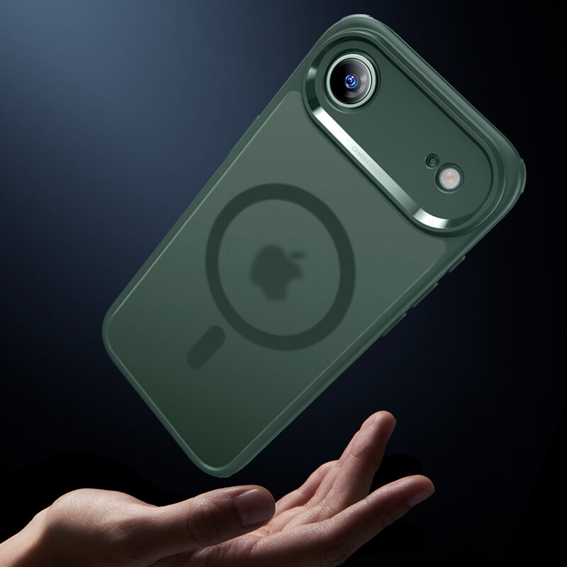 Husa iPhone 17 Air ESR Classic Hybrid HaloLock, verde