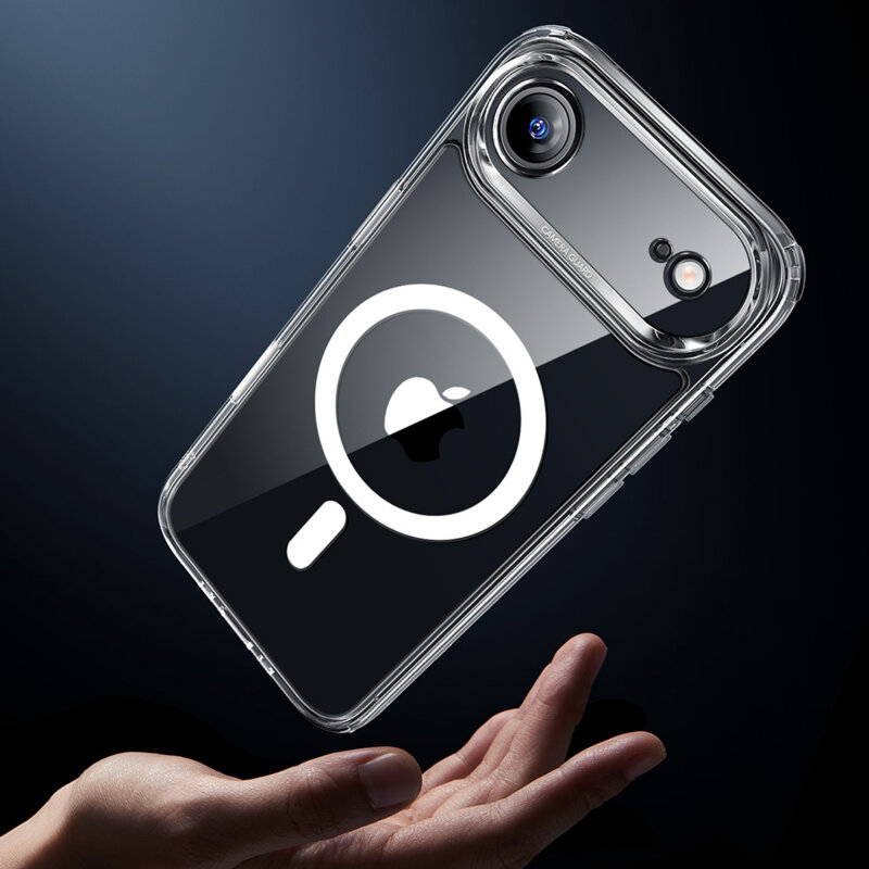 Husa iPhone 17 Air ESR Classic Hybrid HaloLock, transparenta