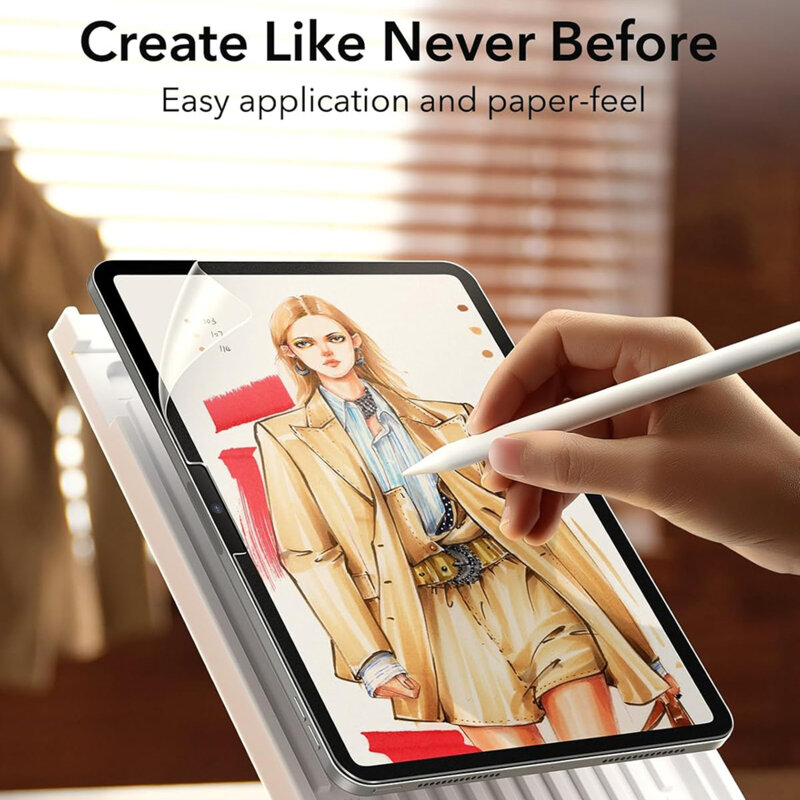[Pachet 2x] Folie iPad Air 13 (2025) ESR Paper-Feel, mata